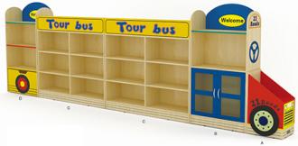 QX-199C巴士造型玩具柜